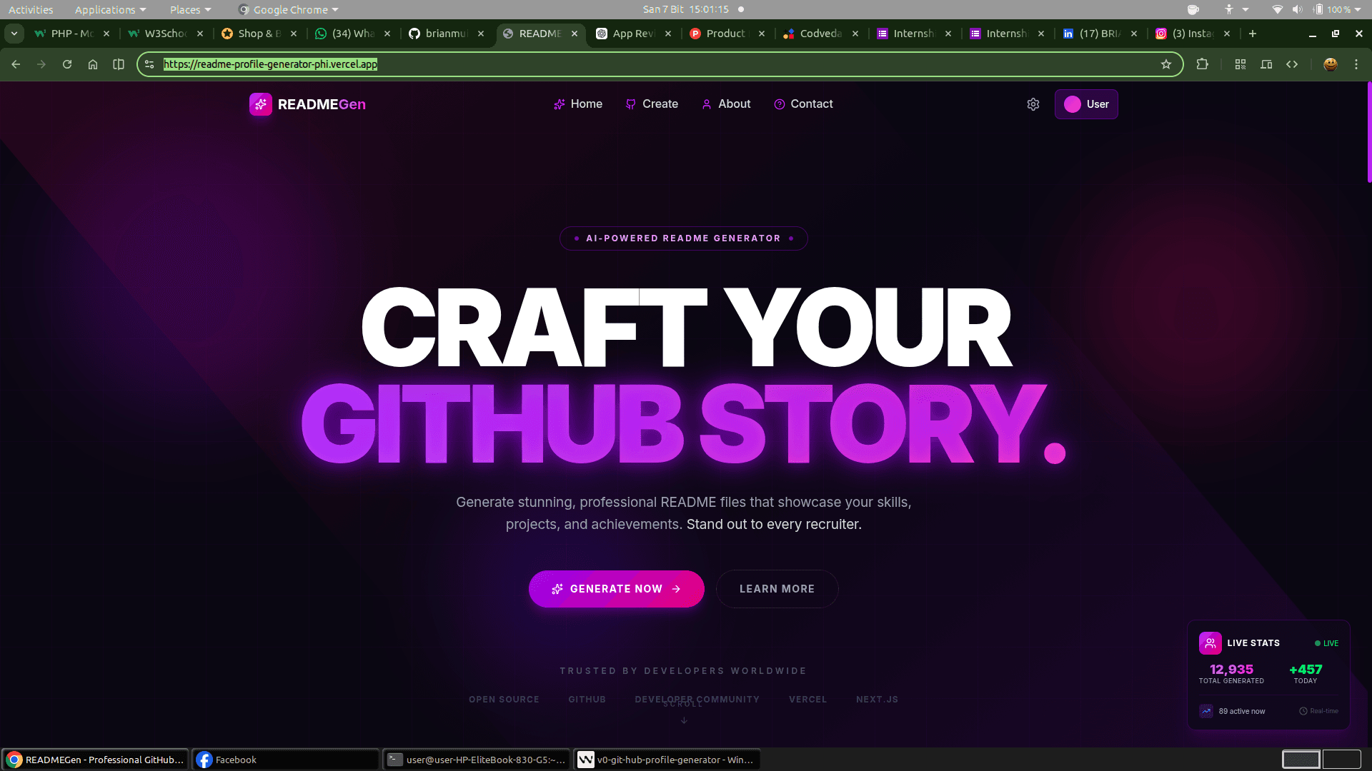 READMEGen screenshot 1