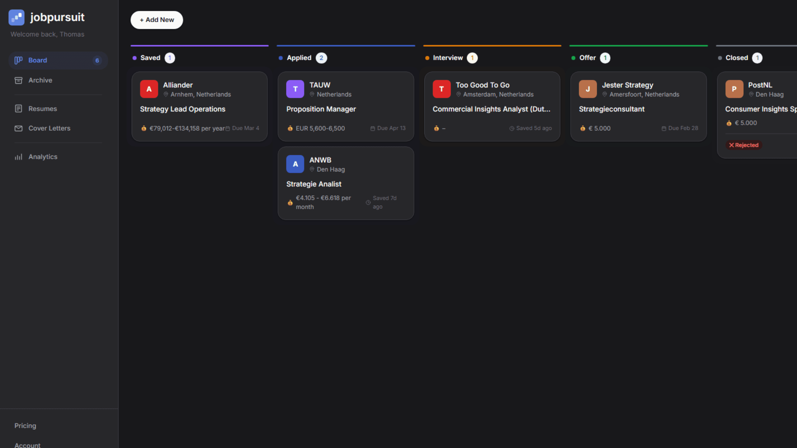 Jobpursuit screenshot 2