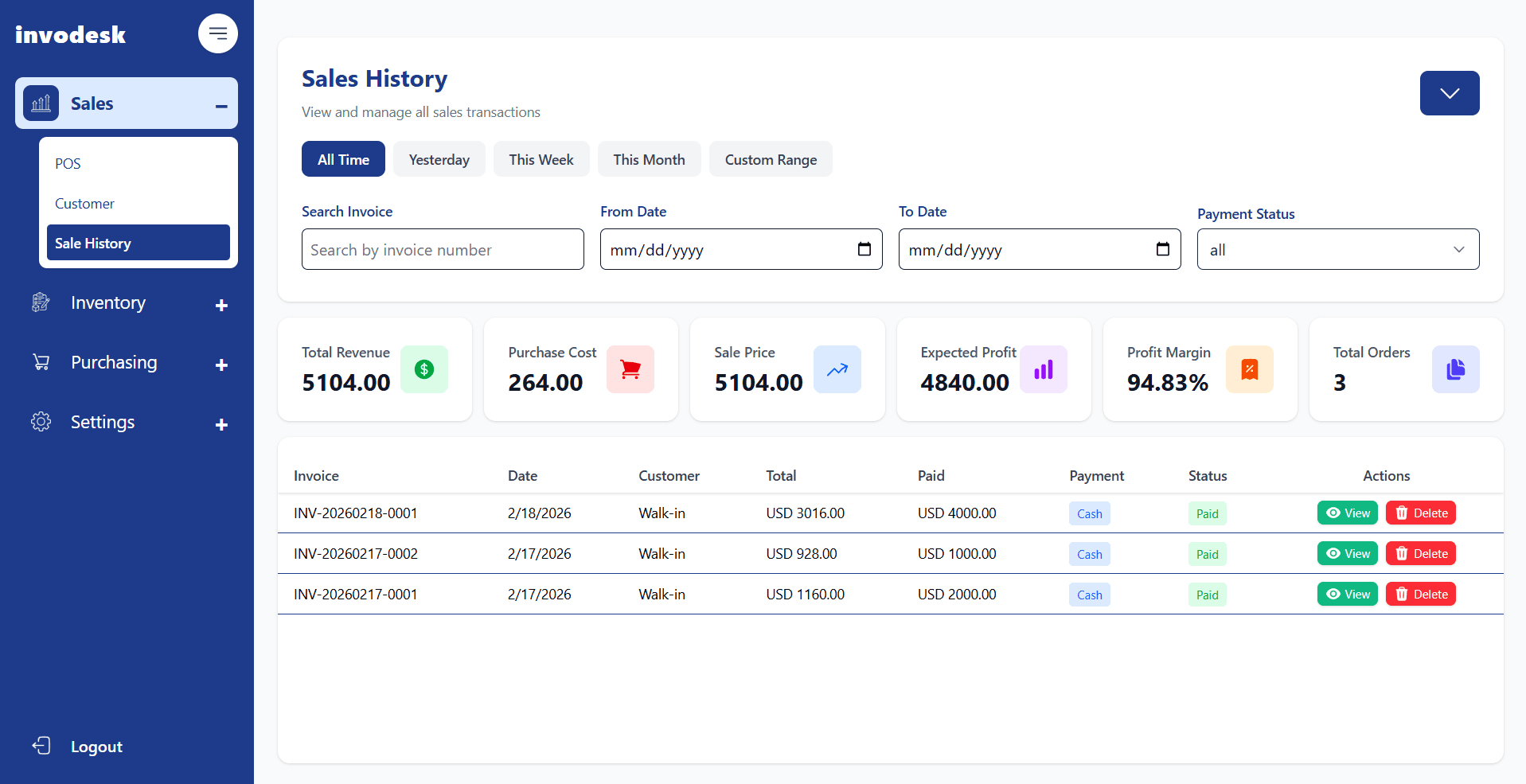 Invodesk screenshot 1