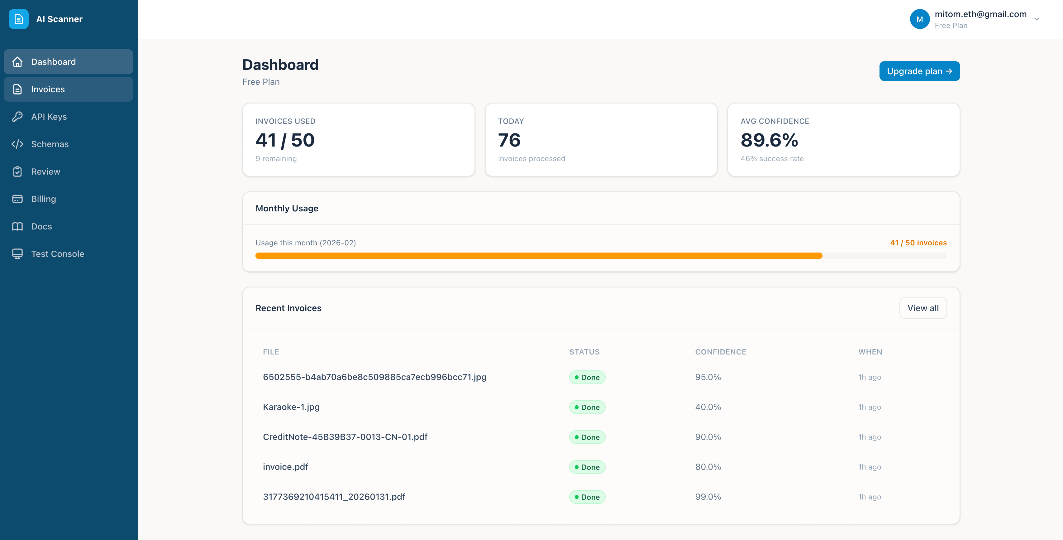 AI Scnr - Invoice AI Scanner screenshot 2