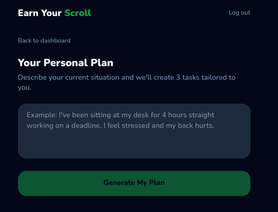 Earnyourscroll screenshot 2