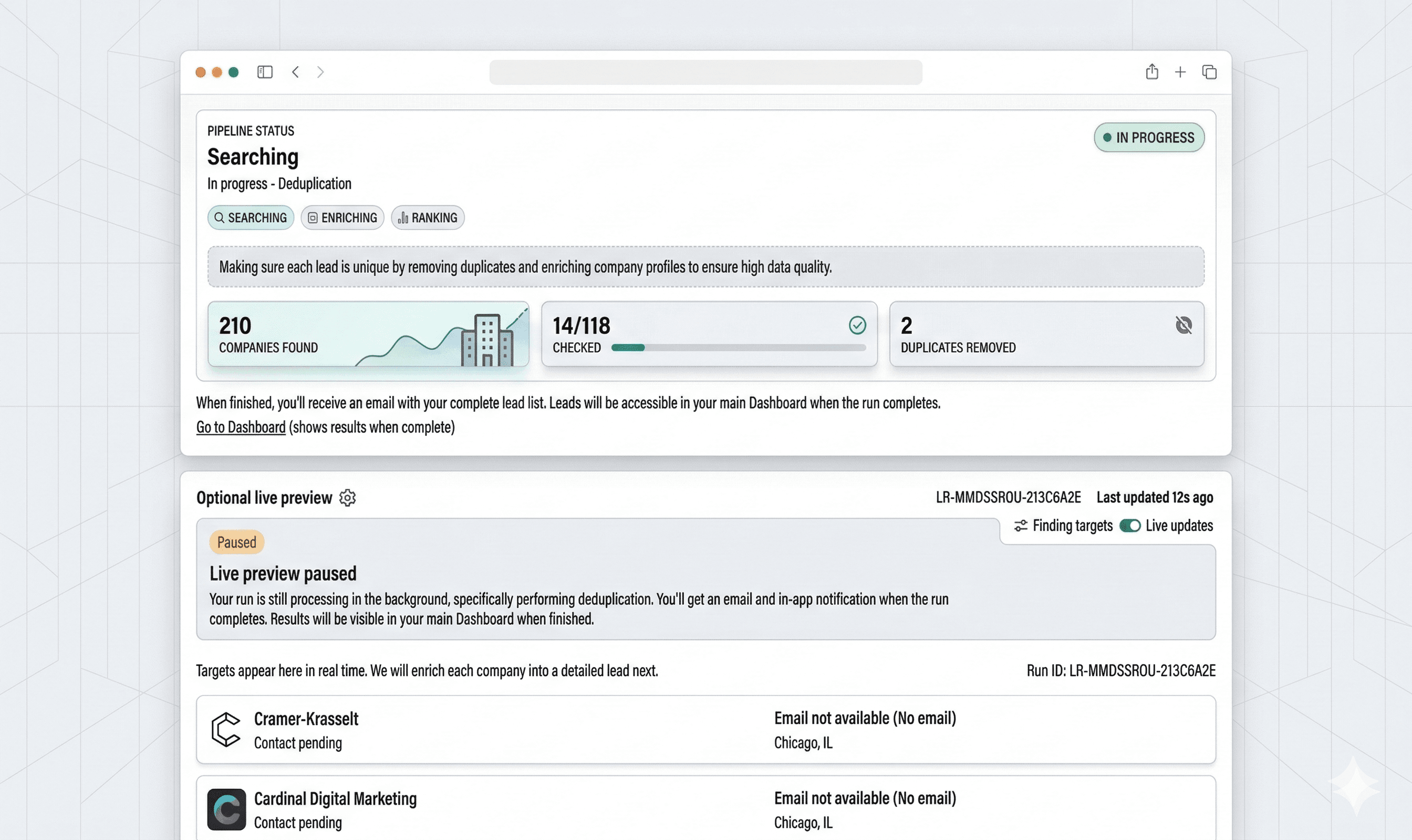 Prospect Engine screenshot 4