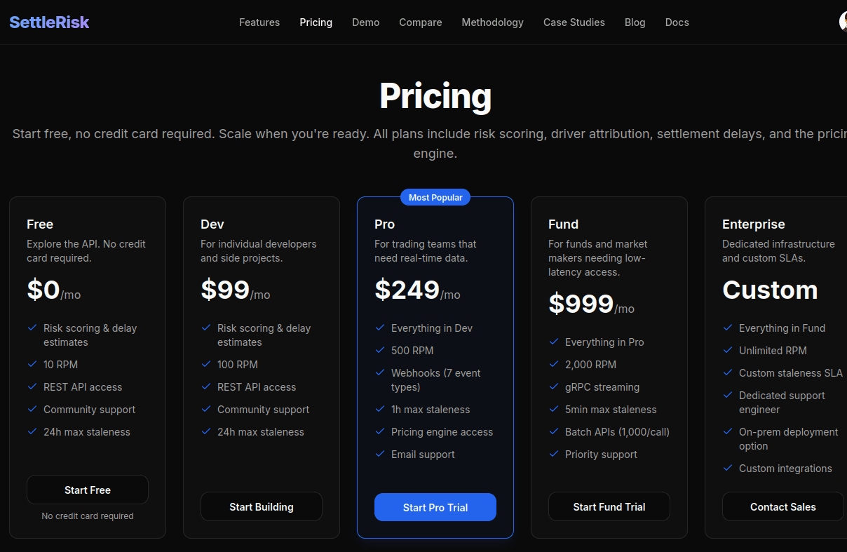 SettleRisk screenshot 3