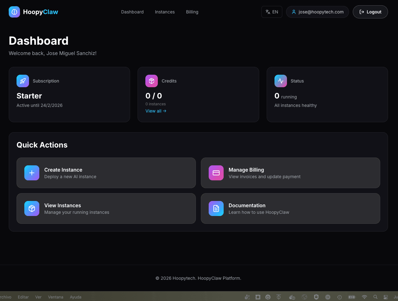 HoopyClaw screenshot 2