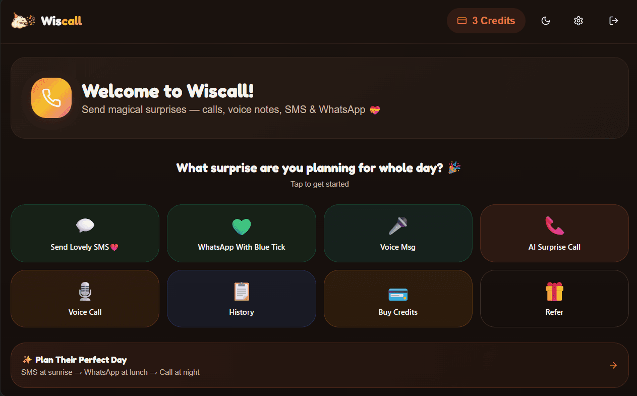 WisCall screenshot 2