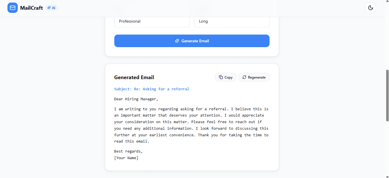 AI Email Generator screenshot 3