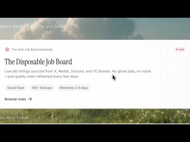 The Anti Job Board screenshot 1