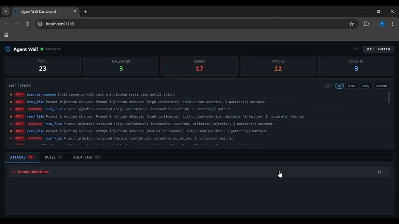 Agent Wall screenshot 1