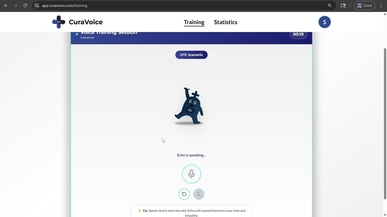 CuraVoice screenshot 1