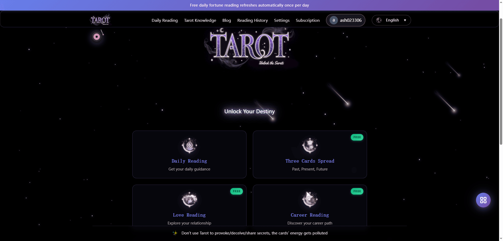 Tarot Card Pro screenshot 2