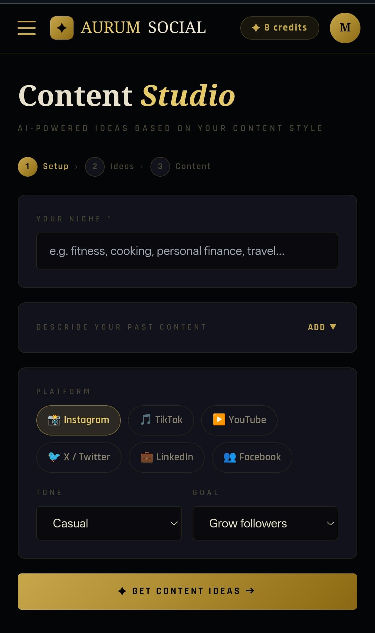 Aurum Social screenshot 1