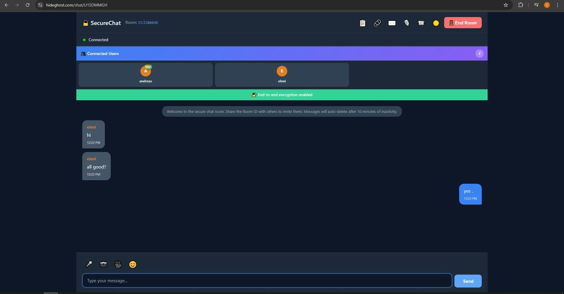 HideGhost screenshot 1