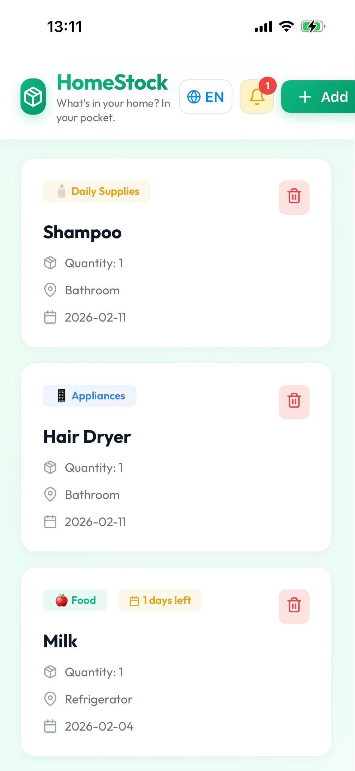 HomeStock screenshot 3