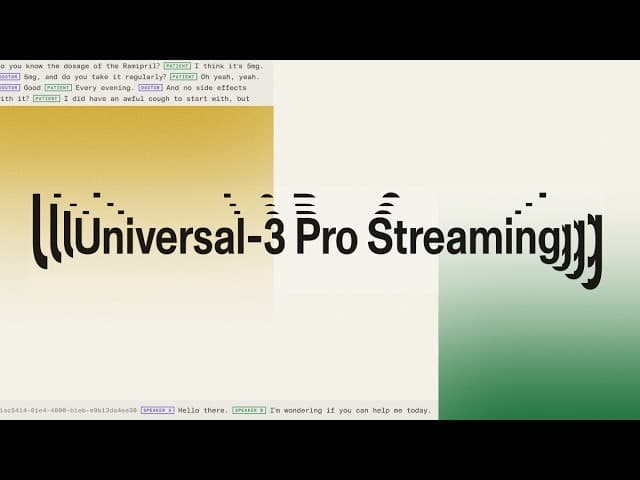 AssemblyAI: Universal-3 Pro Streaming screenshot 1