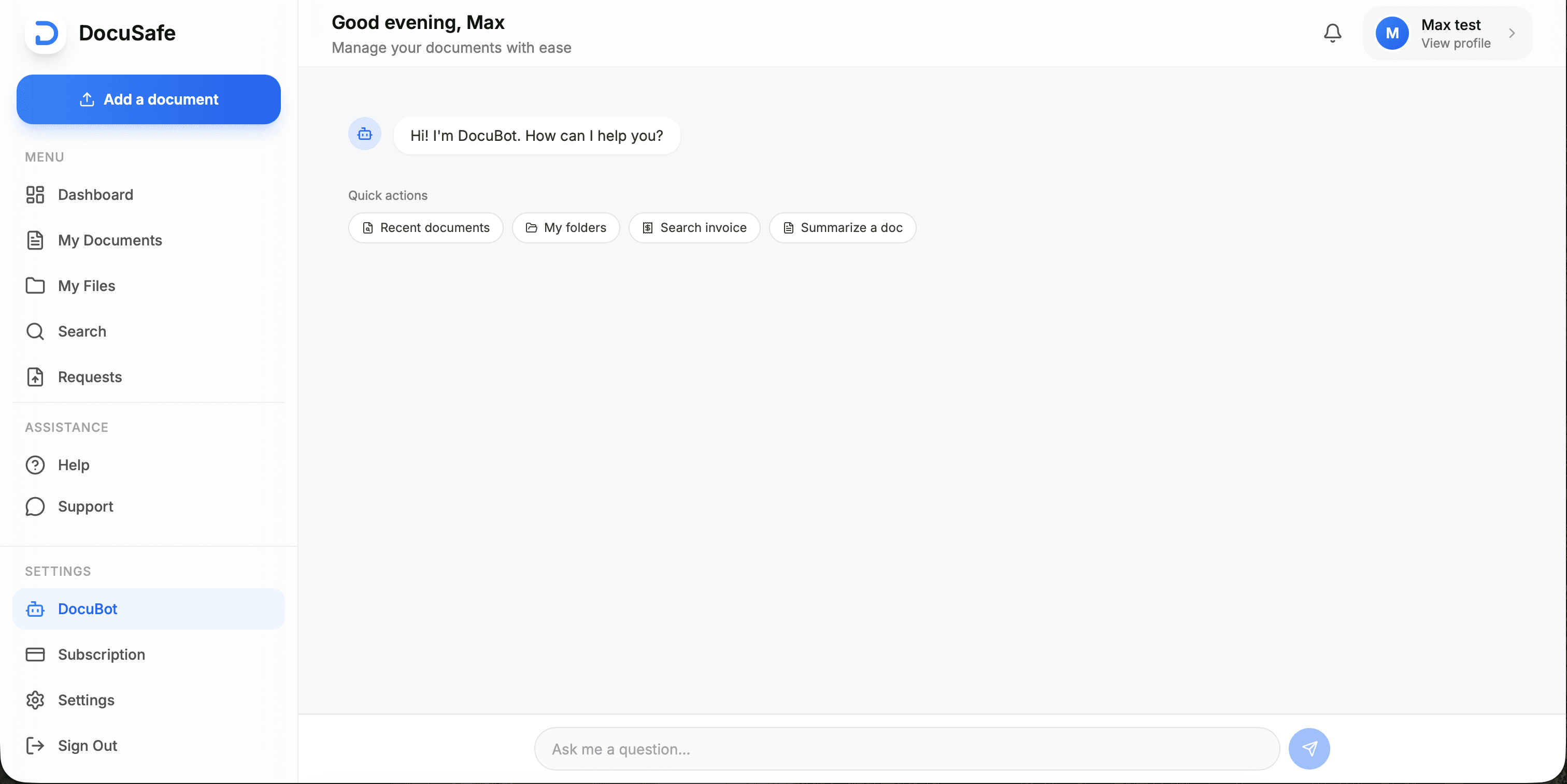 DocuSafe screenshot 1