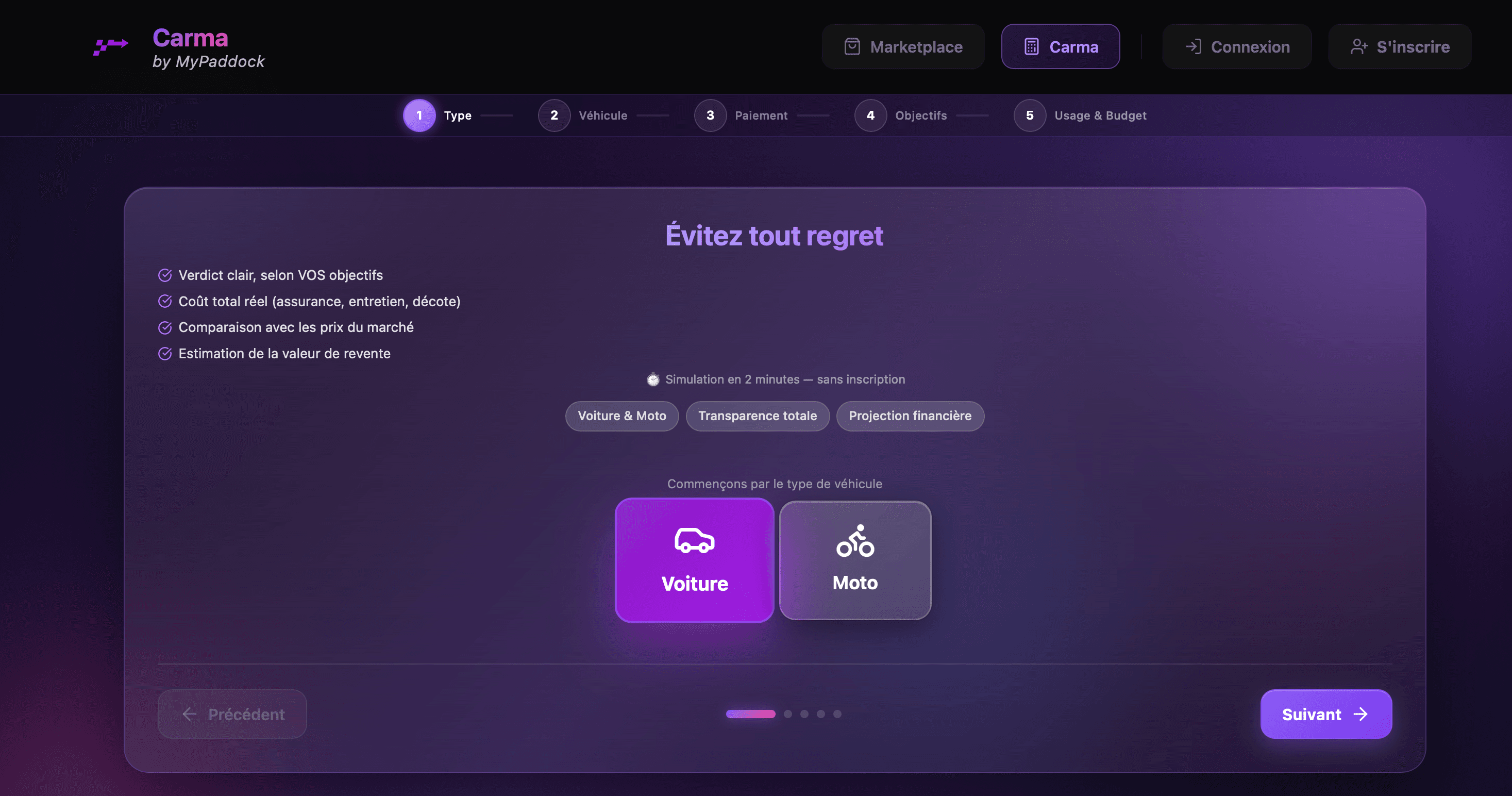 Carma: mon véhicule est-il un bon choix screenshot 3