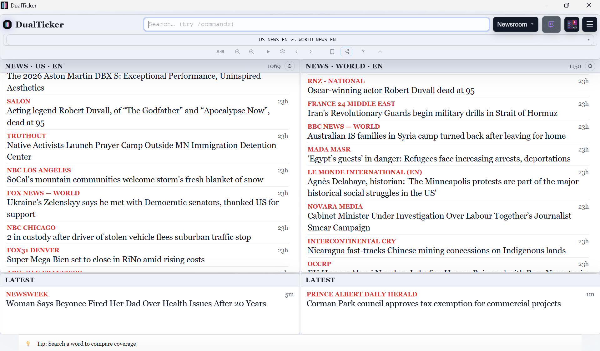 Dualticker screenshot 1