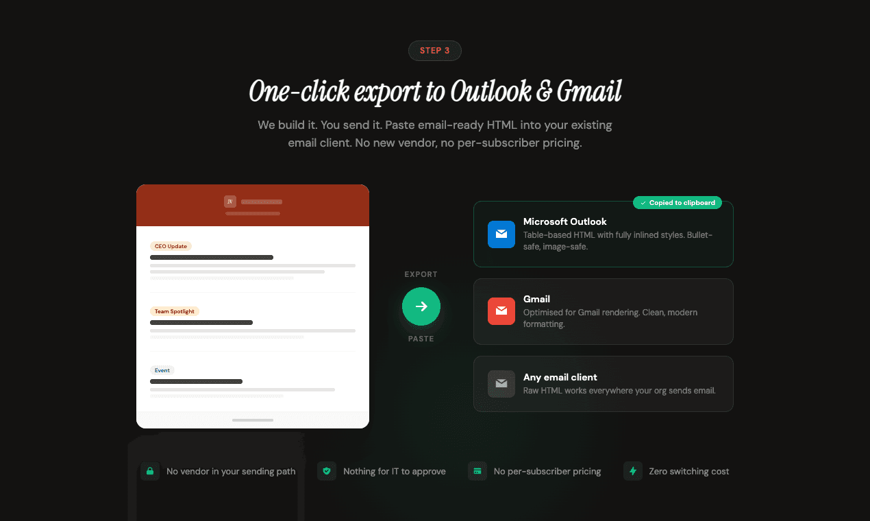 Internal Newsletter screenshot 5