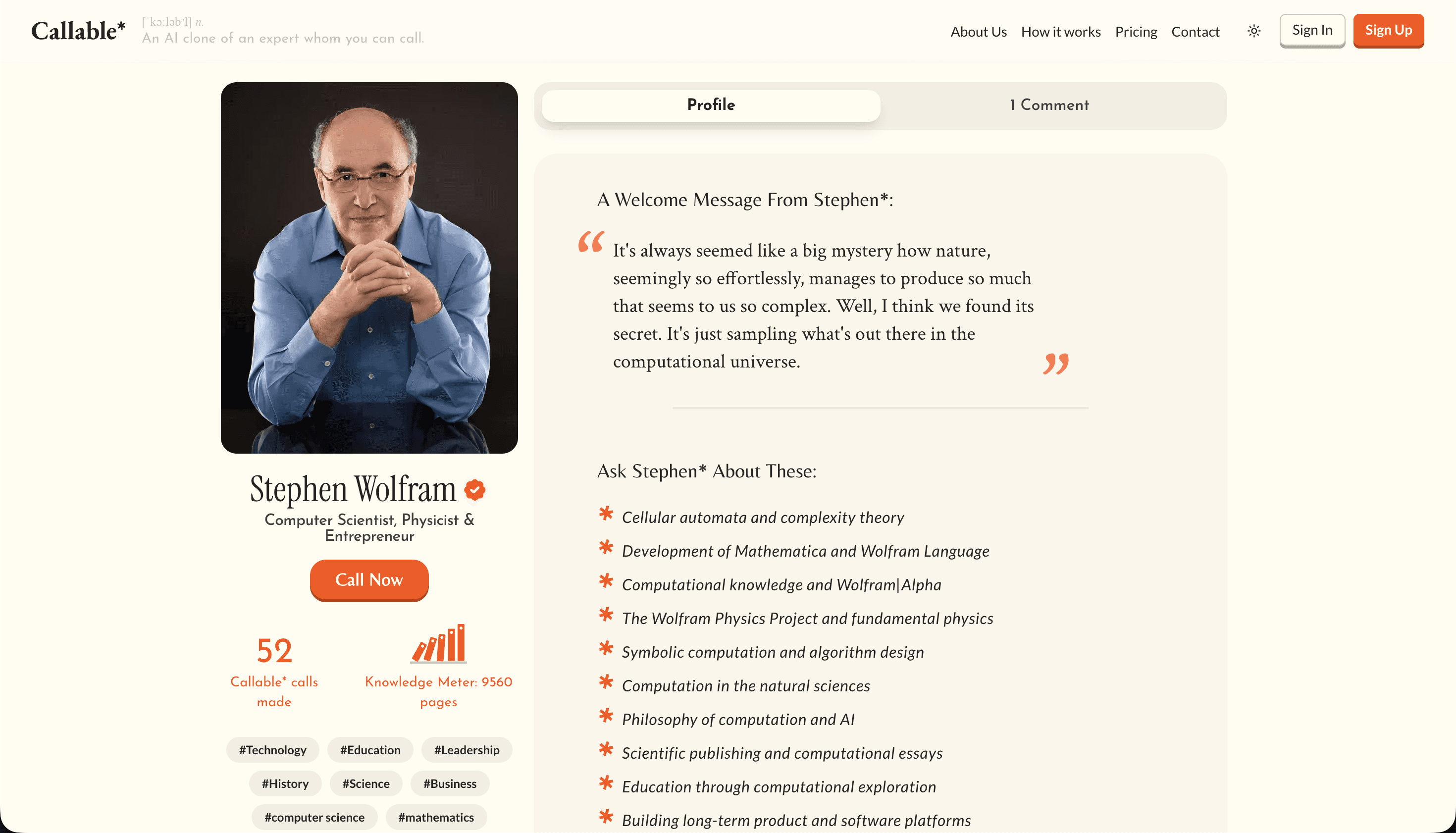 Callable* screenshot 2