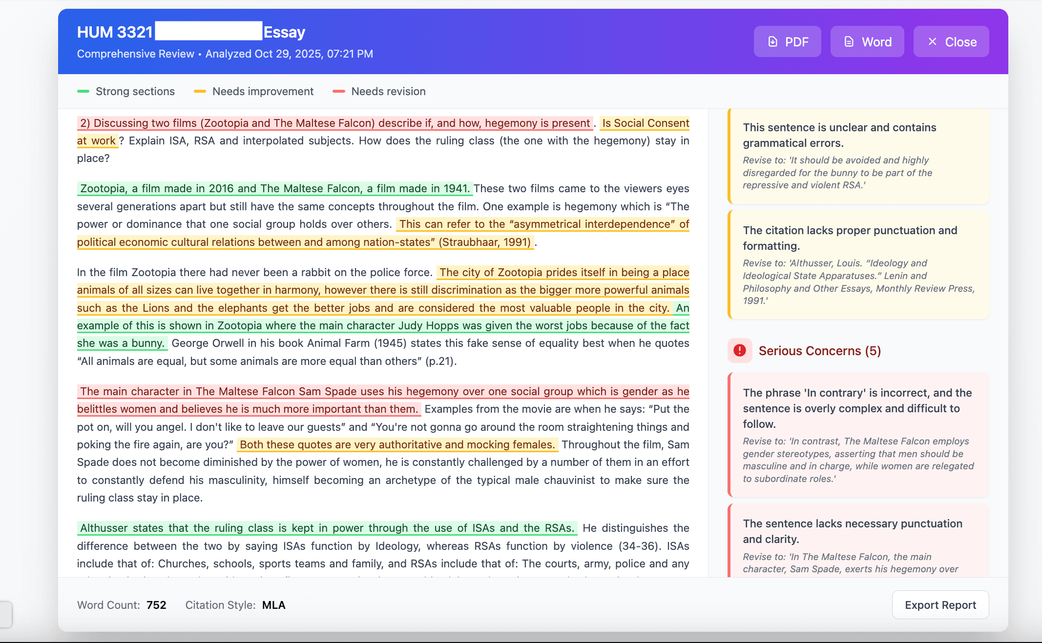 WriteScholar screenshot 2