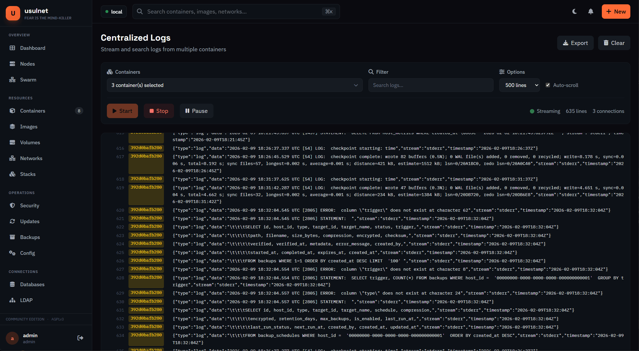 usulnet — DevOps & SysAdmins UI screenshot 34