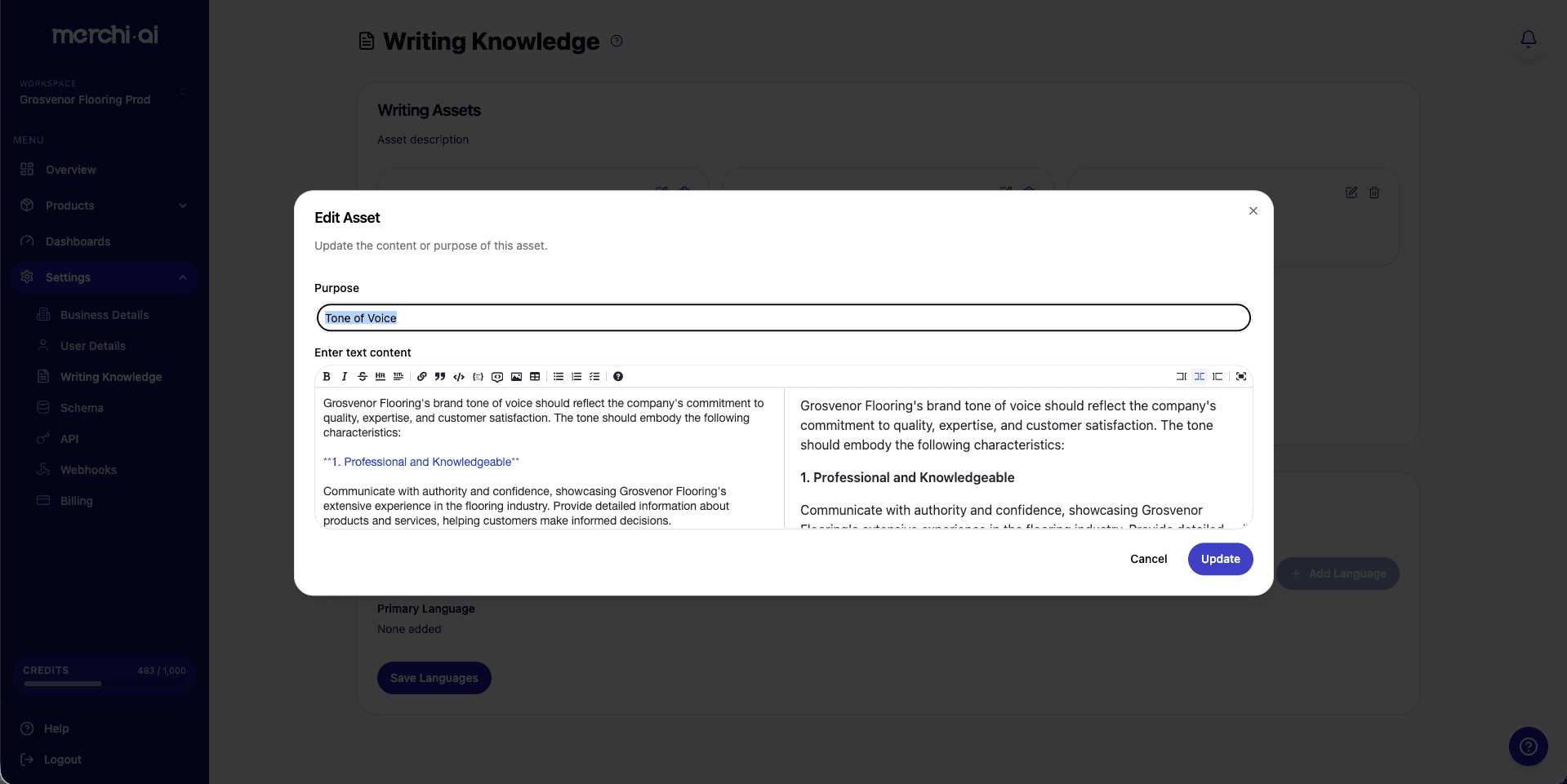 merchi.ai screenshot 3