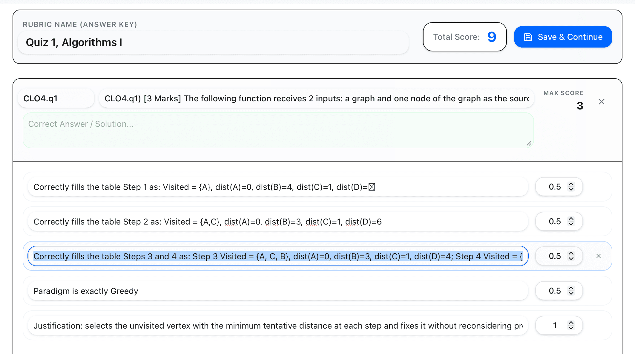 XAM Grader screenshot 1