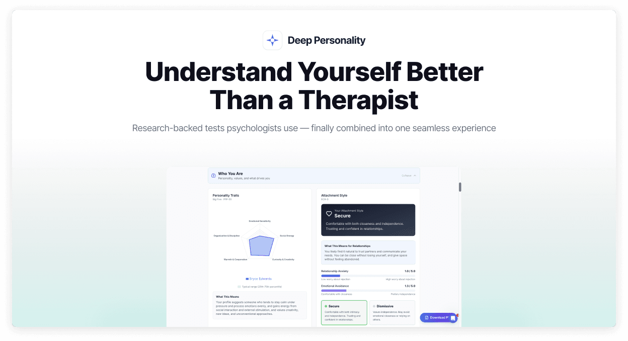 Deep Personality screenshot 4