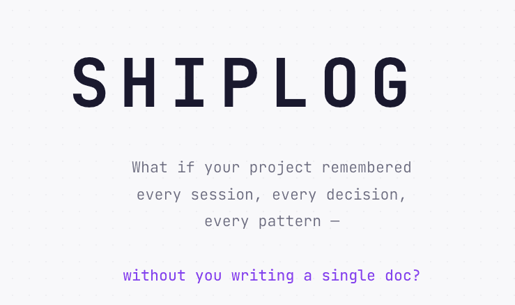 Shiplog screenshot 1