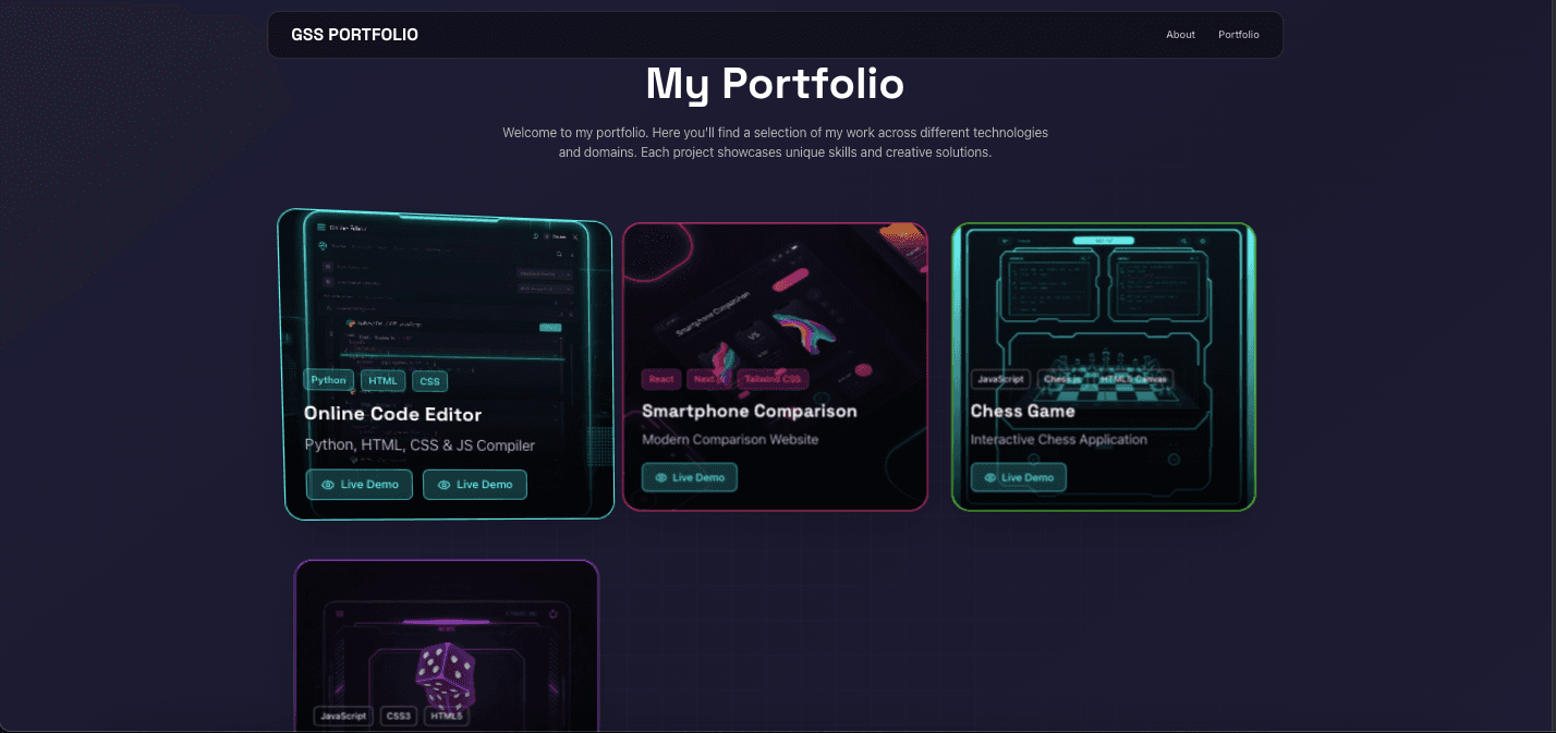 MY PORTFOLIO screenshot 1