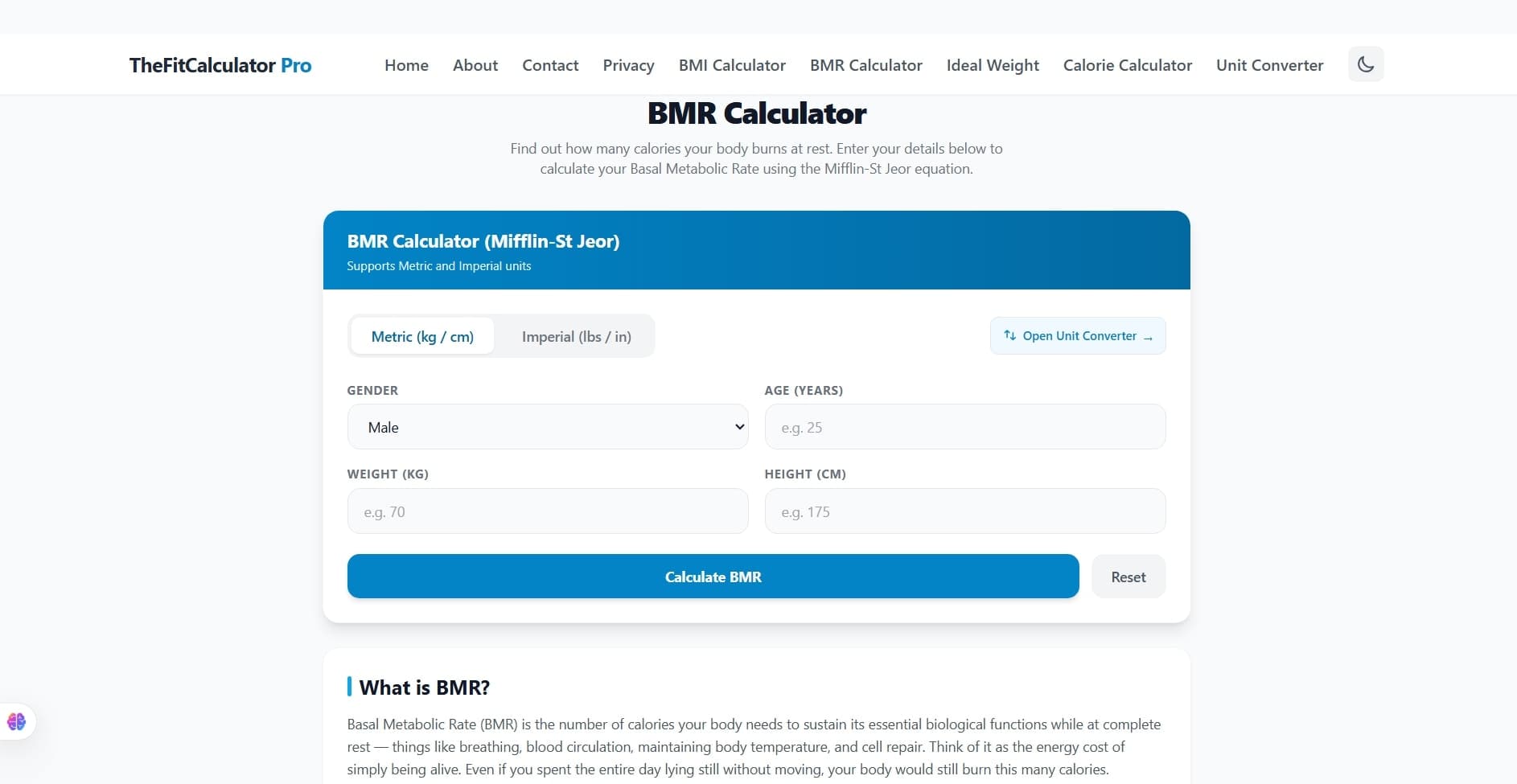 Free Health Calculator screenshot 2