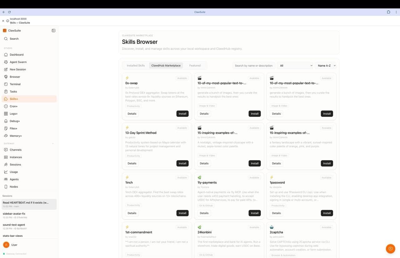 ClawSuite screenshot 5