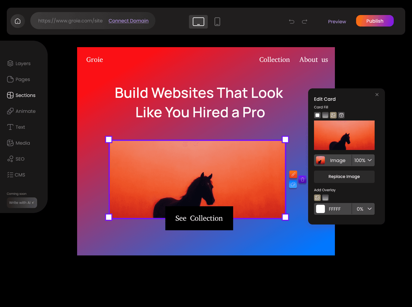Groie - No-code website builder screenshot 3