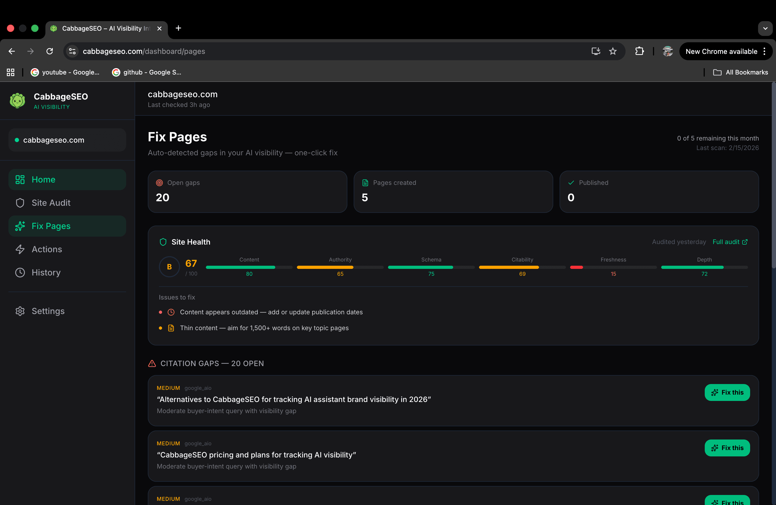 CabbageSEO screenshot 2