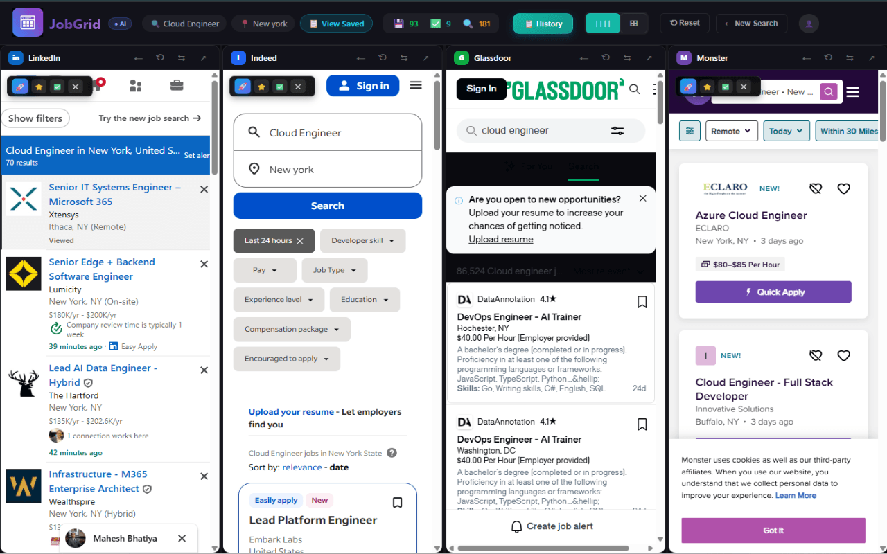 JobGrid screenshot 3