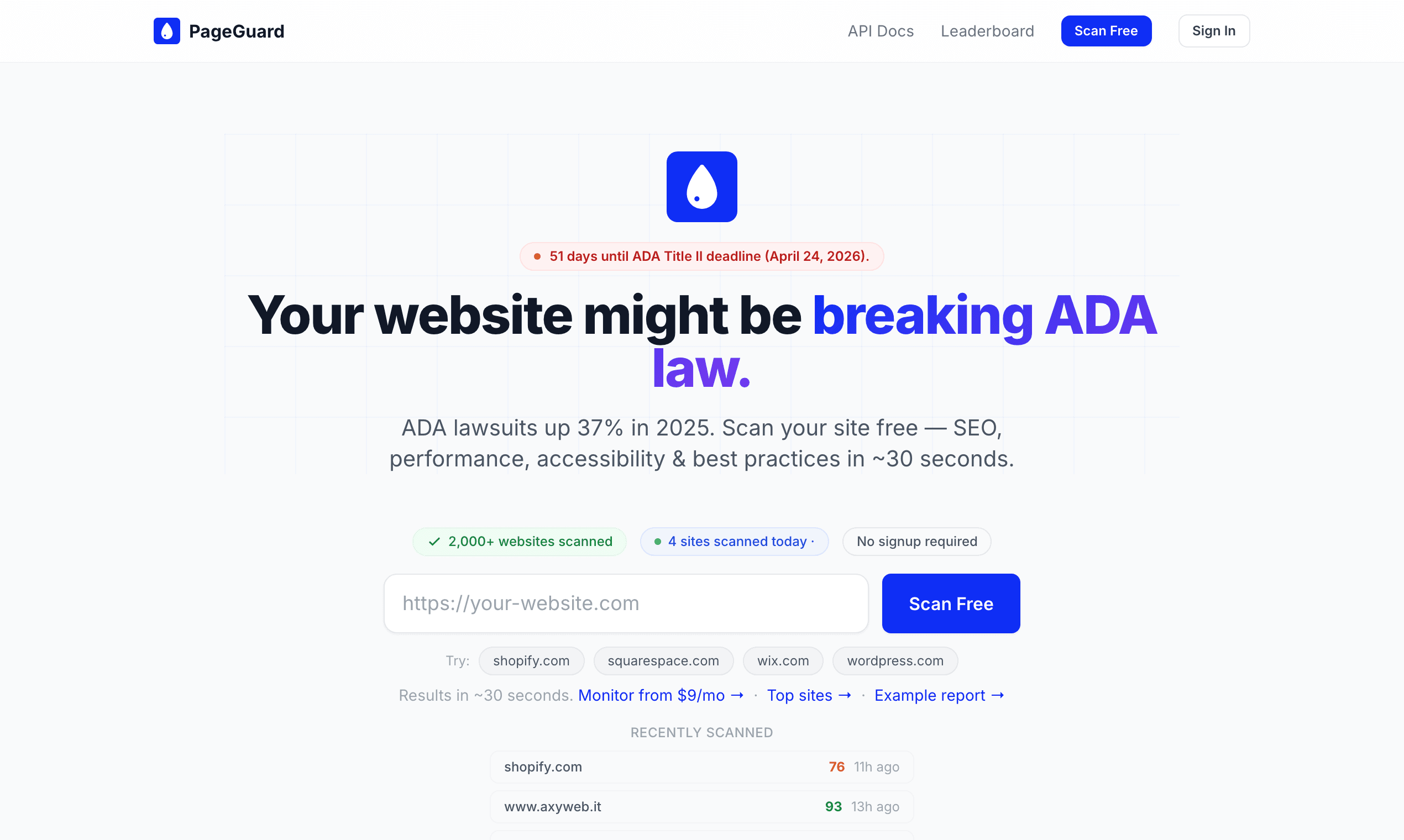 PageGuard screenshot 2