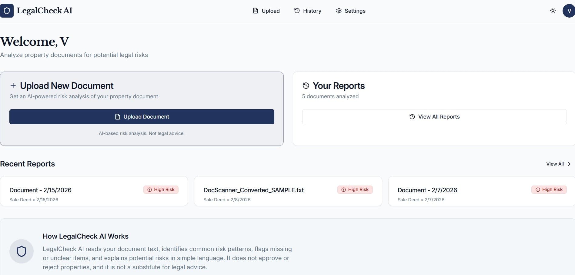 Legal Check AI screenshot 2