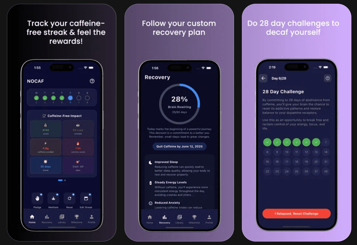 NOCAF App screenshot 2