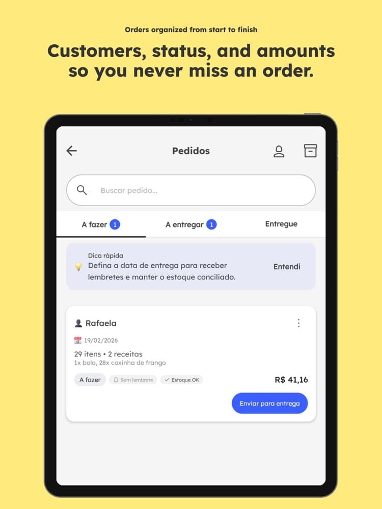 Custo e Preço de Receitas screenshot 2