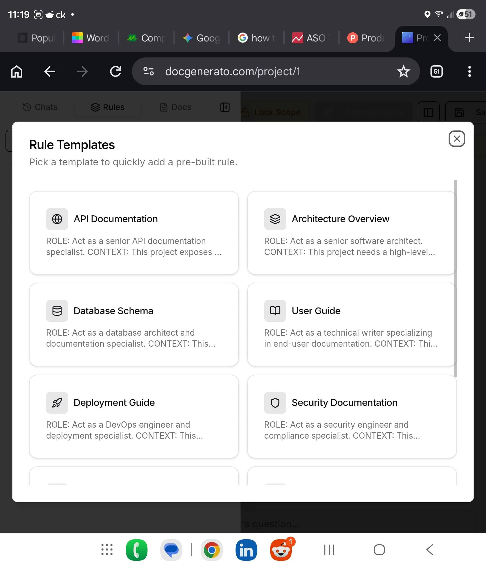 Document generator screenshot 3