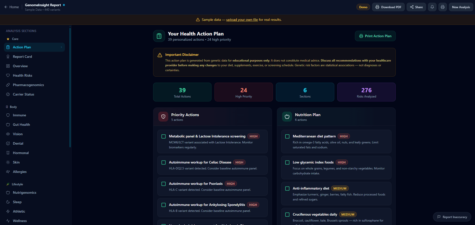 GenomeInsight screenshot 5