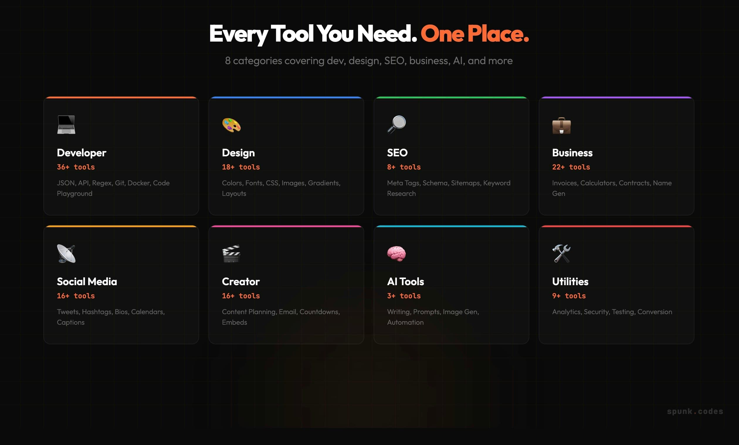 SPUNK.CODES screenshot 1