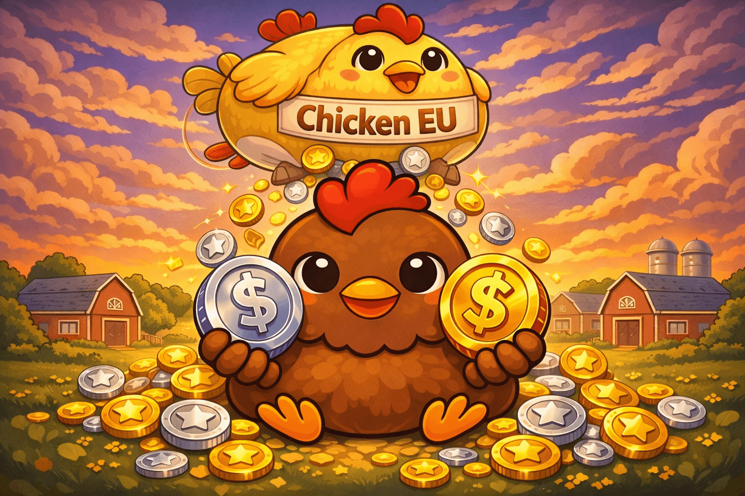 Chicken EU - Big Money Farm Game screenshot 4