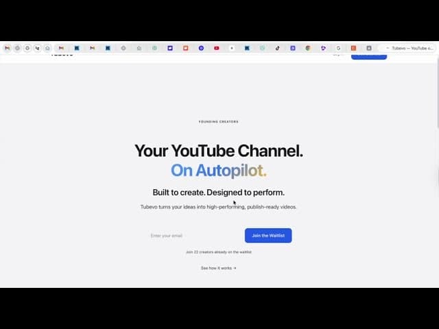 Tubevo — YouTube on Autopilot screenshot 1