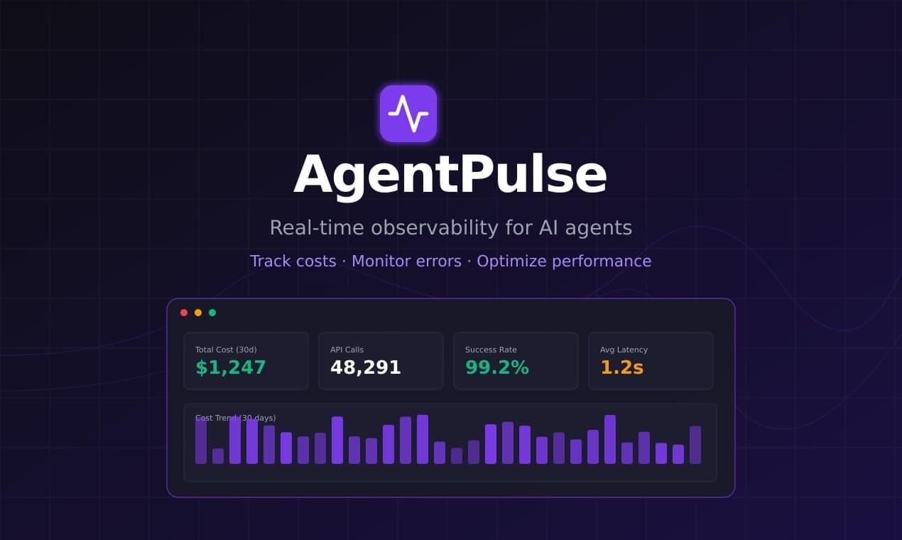 AgentPulses – AI Agent Observability screenshot 2