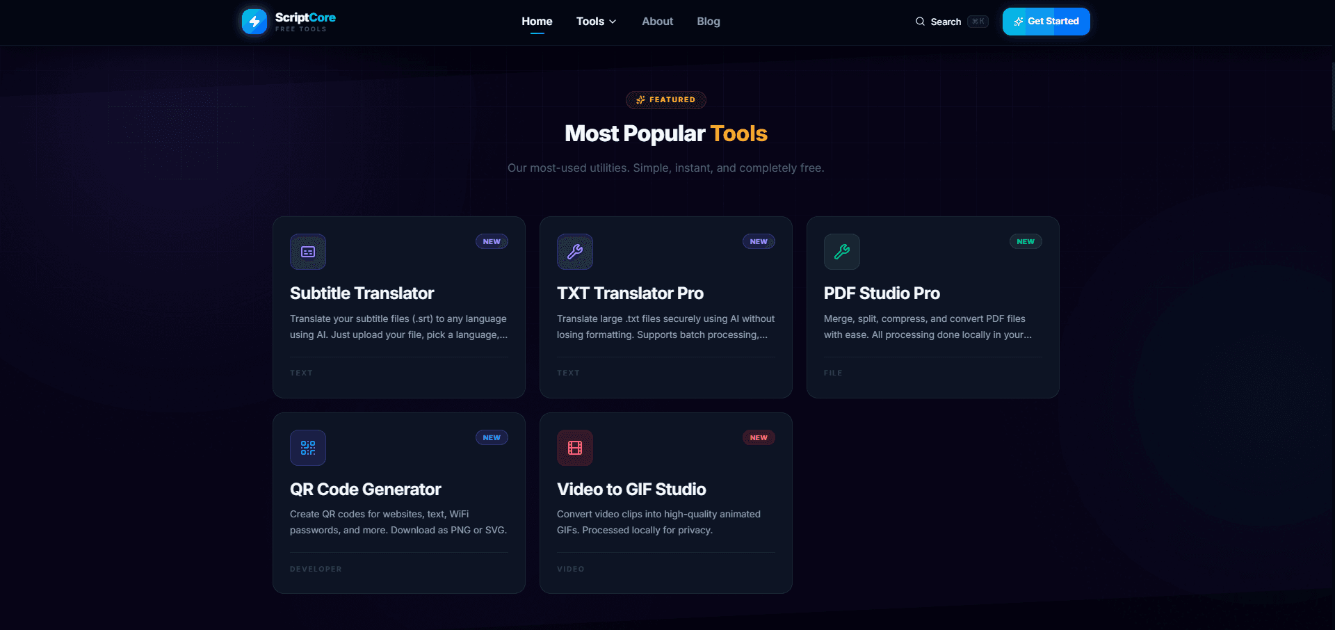 ScriptCore screenshot 2