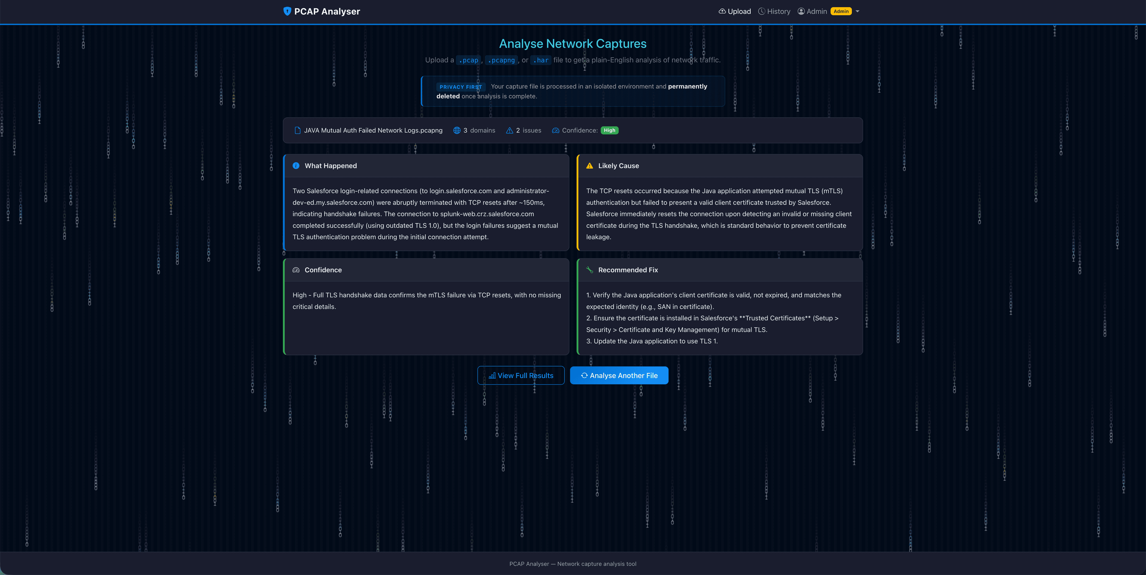 PCAP Analyser screenshot 4