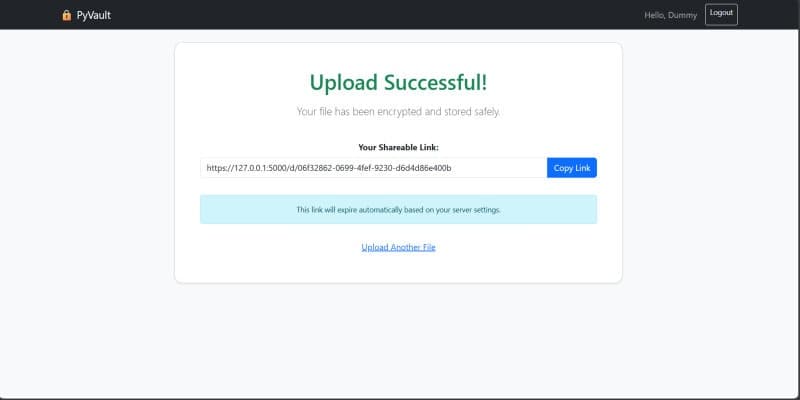 PyVault screenshot 3
