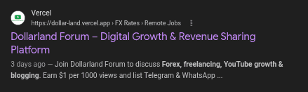 Dollarland Forum screenshot 2