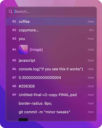 CopyMore, Simple Clipboard History screenshot 2